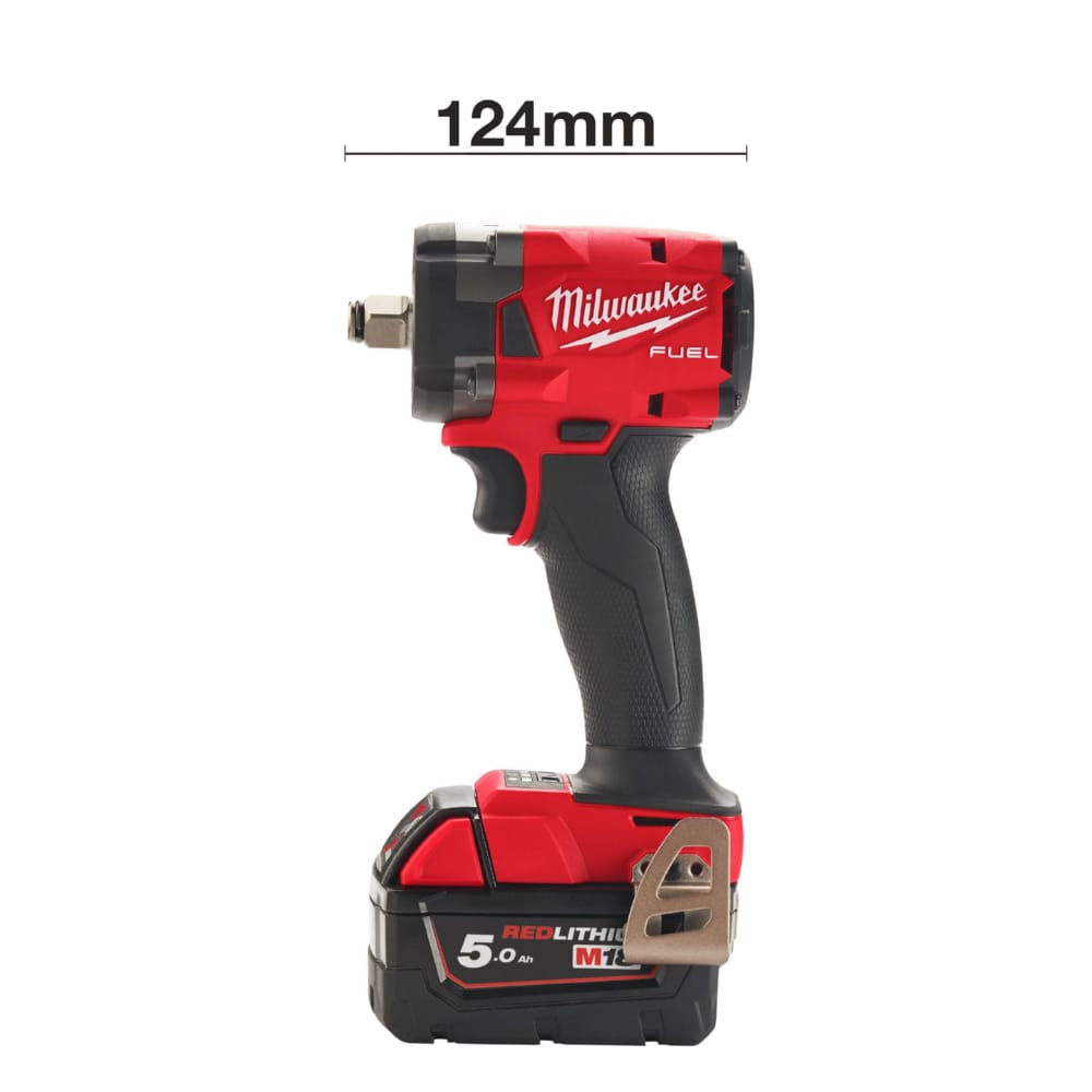 Гайковерт акумуляторний безщітковий MILWAUKEE 1/2'' (339Нм) M18 FIW2F12-502X, з кільцем (ЗУ+2Х5Ач)