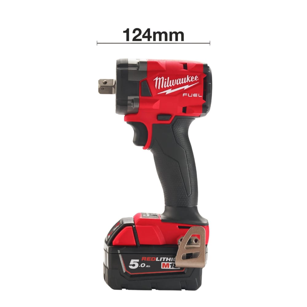 Гайковерт аккумуляторный бесщеточный MILWAUKEE 1/2\" (339 Нм) M18 FIW2P12-502X, с пином (ЗУ+2Х5Ач)