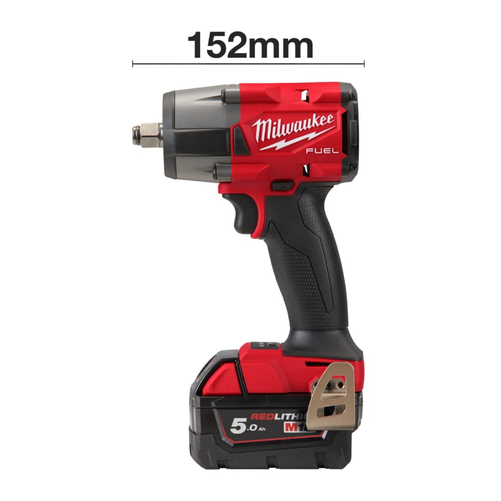 Гайковерт аккумуляторный бесщёточный MILWAUKEE 1/2\" (881 Нм) M18 FMTIW2F12-502X,с кольцом