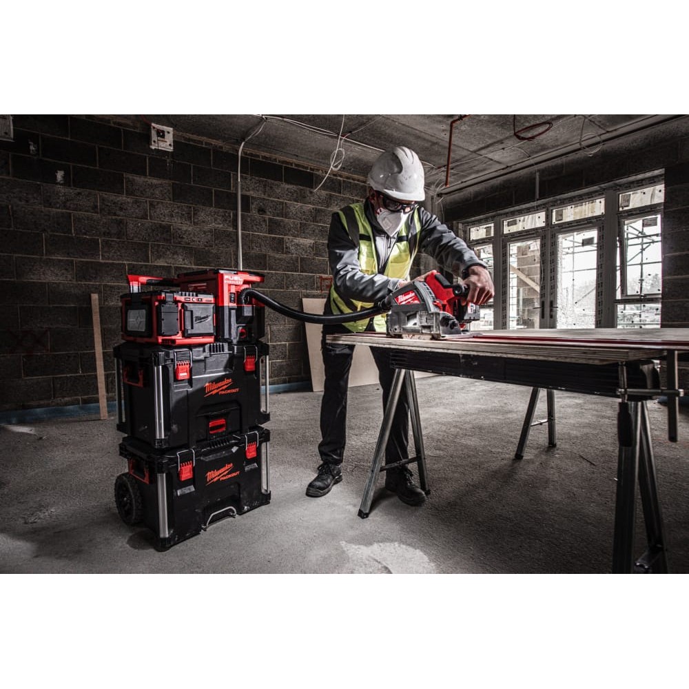 Пила дискова занурювальна безщіткова акумуляторна MILWAUKEE M18 FPS55-552P Ø165мм (ЗУ+2Х5.5Ач+кейс)