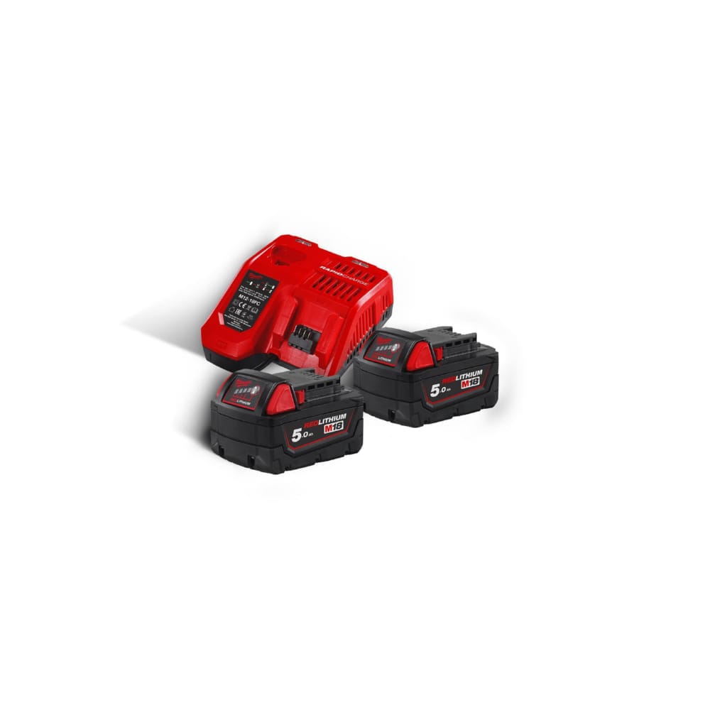 Енергокомплект MILWAUKEE M18 NRG-502 (ЗУ M12-18FC+2акк.Х5А В5) + подарунок акумулятор M12 B2
