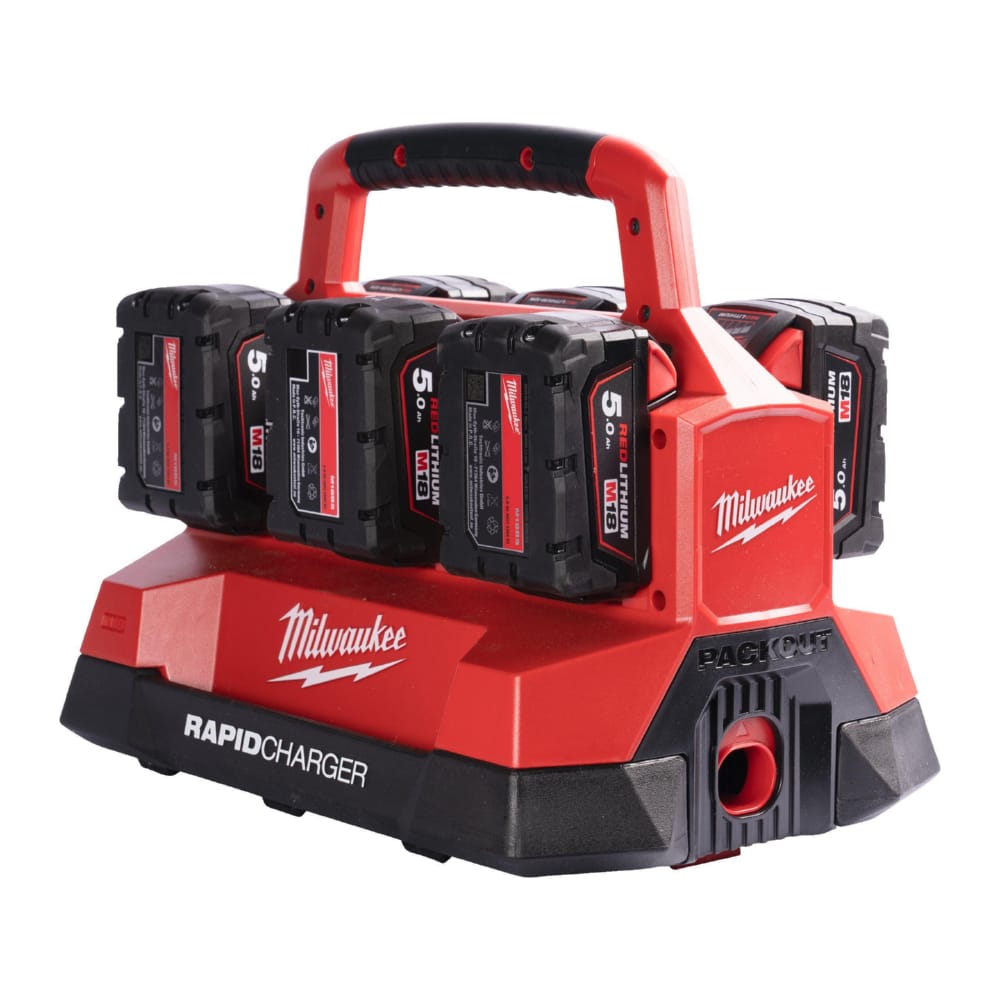 Зарядний пристрій MILWAUKEE M18 PC6 (на 6 акк.) PACKOUT, (заміна на 4932498551)