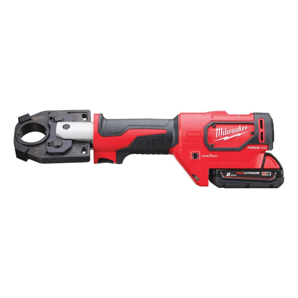 Обжимник гидравлический аккумуляторный для кабелей MILWAUKEE M18 HCCT-201C 53 кН (ЗУ+1Х2Ач+кейс)
