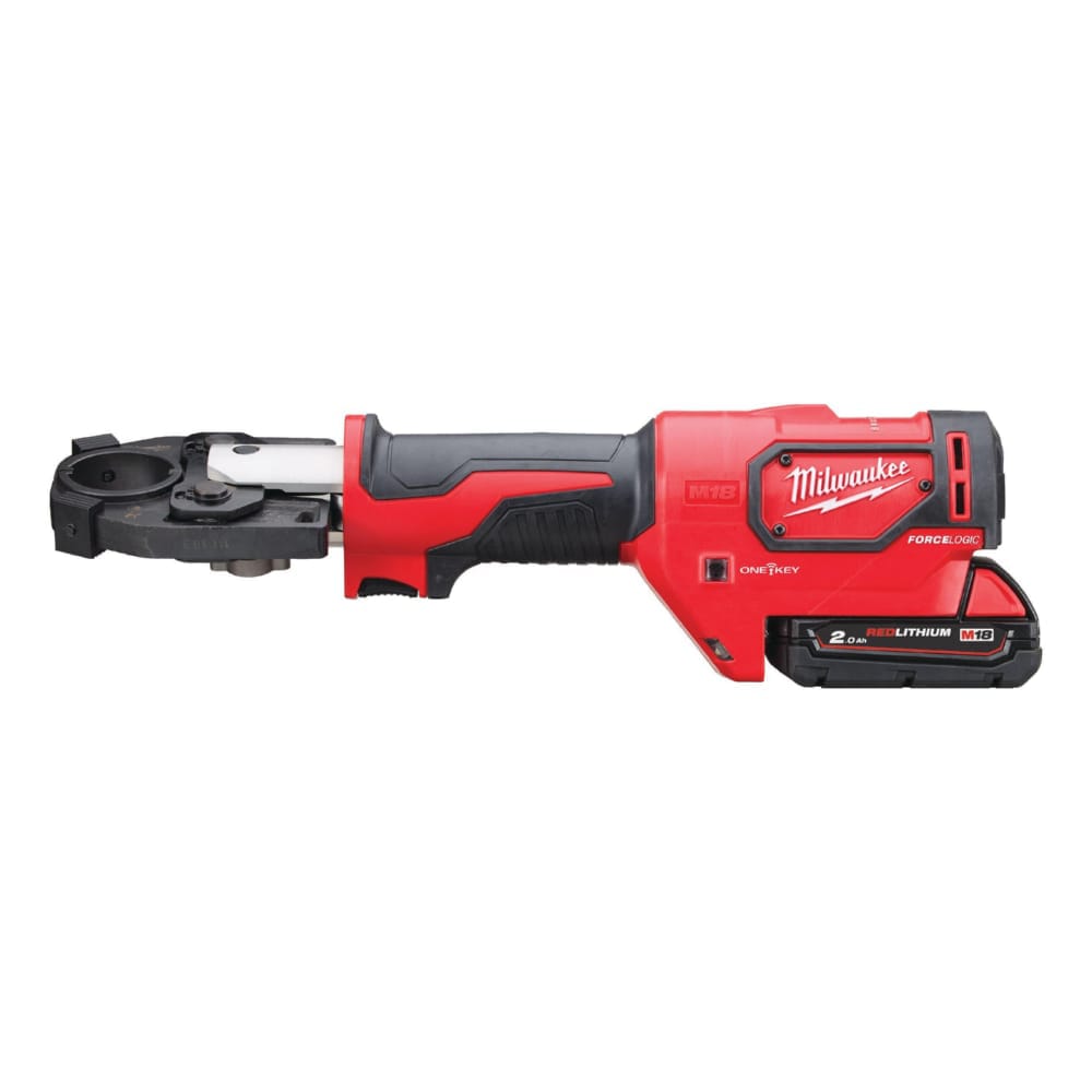 Обжимник гидравлический аккумуляторный для кабелей MILWAUKEE M18 HCCT-201C 53 кН (ЗУ+1Х2Ач+кейс)