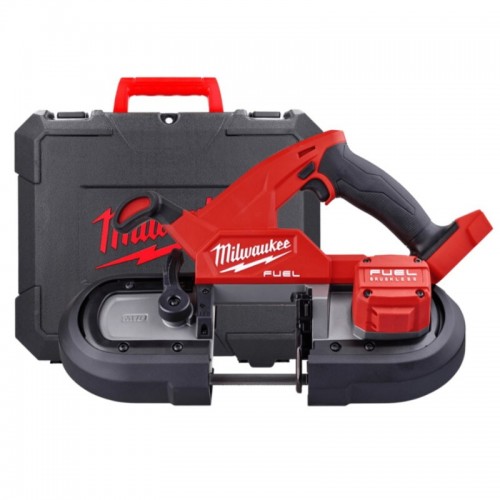 Пила стрічкова акумуляторна безщіткова MILWAUKEE M18 FBS85-0C (каркас+кейс)
