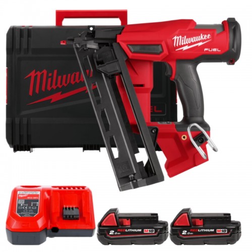 Пістолет цвяхів акумуляторний безщітковий MILWAUKEE M18 FN16GA-202X (32-64мм)(ЗУ+2Х2Ач)