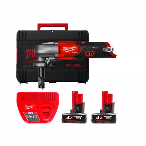 Ножиці по металу акумуляторні безщітковий MILWAUKEE M12 FNB16-402X (ЗУ+2акк.Х4Ач+HDкейс)