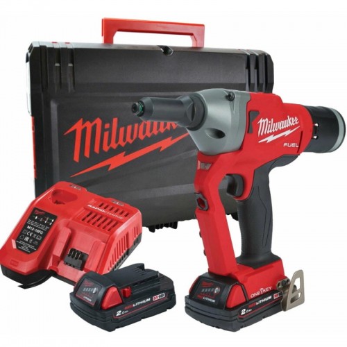 Заклепочник акумуляторний бесщеточный MILWAUKEE M18 ONEFPRT-202X (Ø4,8-7,0мм)(ЗУ+2акк.Х2Ач+HDкейс)
