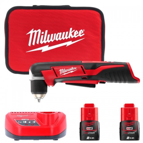 Дриль кутовий акумуляторний MILWAUKEE C12 RAD-202В (12Нм)(ЗУ+2акк.Х2Ач+сумка)