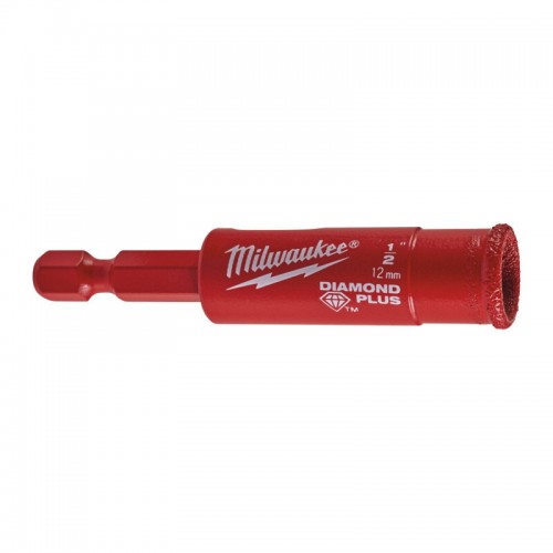Коронка алмазна Diamond Plus MILWAUKEE, Ø12мм (1/4 Hex)