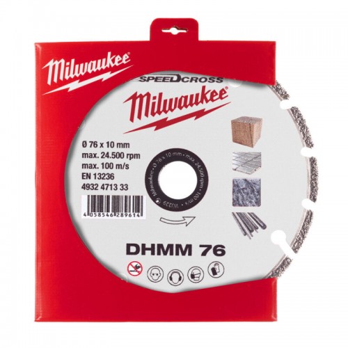 Диск алмазний Speedcross MILWAUKEE, DHММ 76, Ø76мм, для M12 FCOT (універсальний)