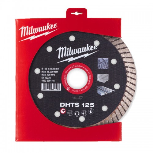 Диск алмазний MILWAUKEE DHTS 125, Ø125мм, (керамограніт, плитка)