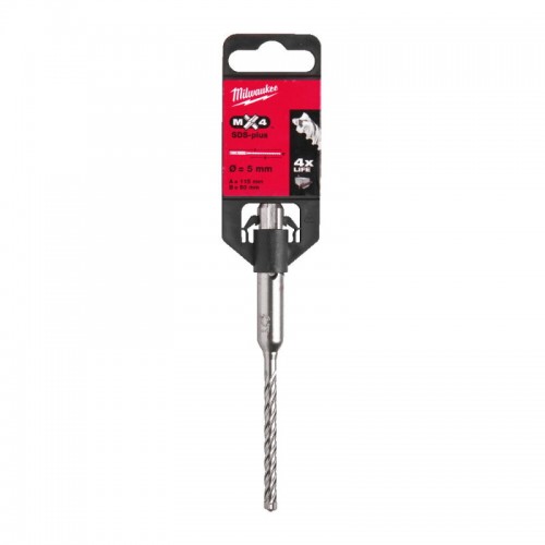 Бур SDS-PLUS MX4 MILWAUKEE, Ø5,0х115х50мм