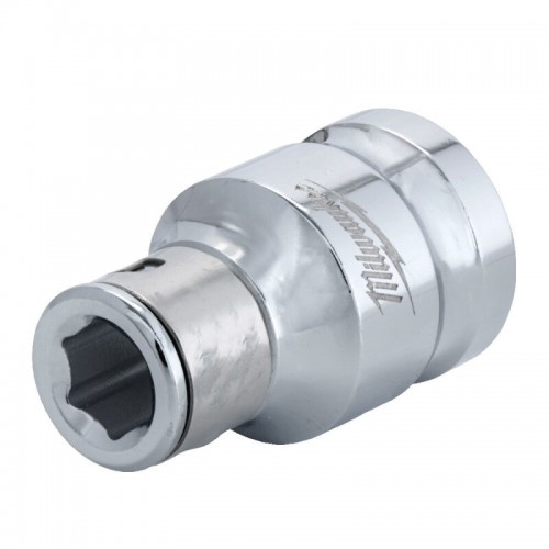 Перехідник хромований MILWAUKEE з 3/8" квадратний хвостовик на 1/4" Hex