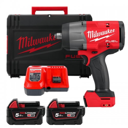 Гайковерт акумуляторний безщітковий MILWAUKEE 1/2\" (2034 Нм) M18 FHIW2F12-502X, з кільцем