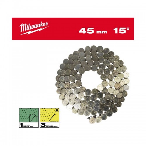 Цвяхи в котушці MILWAUKEE, з круглою головкою, 15 ° / 3.05 x 45мм / RS (1440шт)