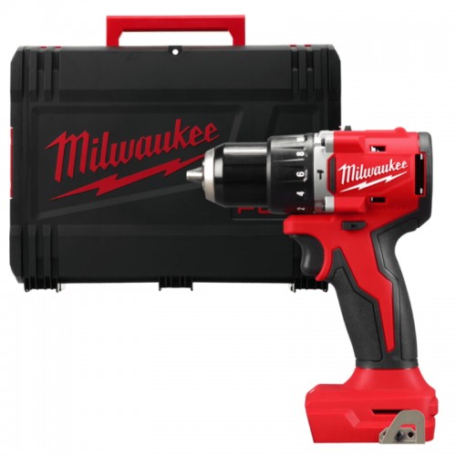 Дриль-шуруповерт акумуляторна безщіткова ударна MILWAUKEE M18 BLPDRC-0X (60Нм) (каркас, HDкейс)