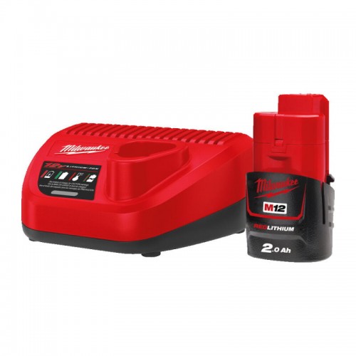Енергокомплект MILWAUKEE M12 NRG-201 (ЗУ С12+ 1акк.Х2Ач B2)