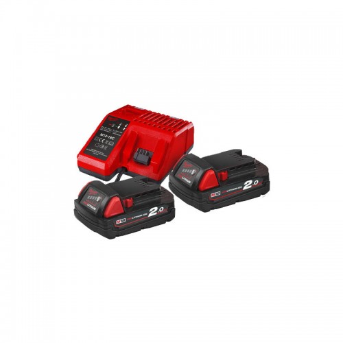 Енергокомплект MILWAUKEE M18 NRG-202 (ЗУ M12-18C+2акк.Х2Ач В2)