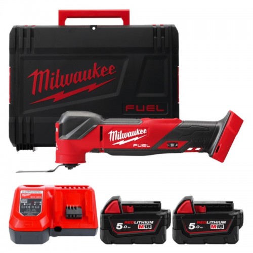 Інструмент багатофункціональний безщітковий акумуляторний MILWAUKEE M18 FMT-502X (ЗУ+2ак.Х5А+HDкейс)