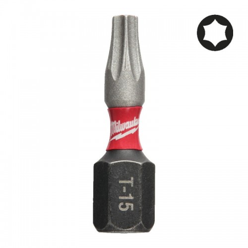 Біта SHOCKWAVE MILWAUKEE, TX15, 25мм, (2шт)