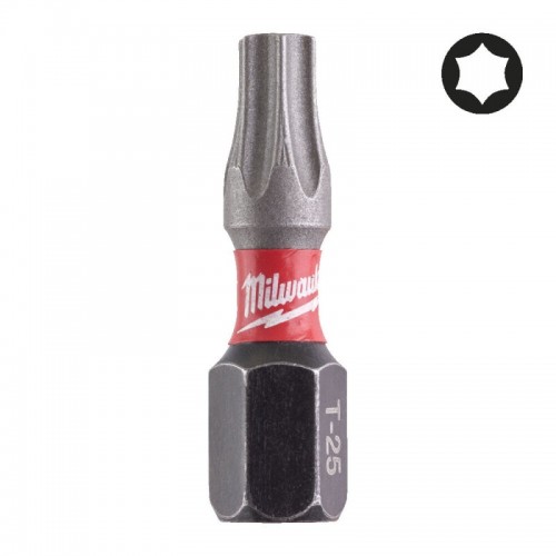 Біта SHOCKWAVE MILWAUKEE, TX25, 25мм, (2шт)