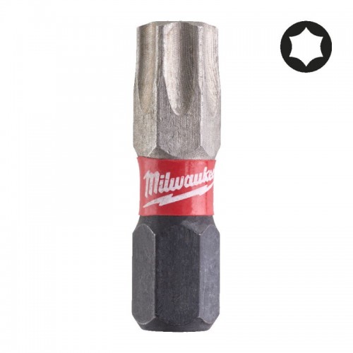 Біта SHOCKWAVE MILWAUKEE, TX40, 25мм, (2шт)