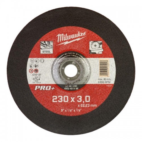 Диск відрізний по металу MILWAUKEE, SC 42/230х3 PRO+, Ø230мм