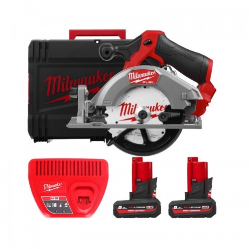 Пила дискова акумуляторна безщіткова MILWAUKEE M12 FCS442-502X, Ø140мм (ЗУ+2акк.Х5Ач+HDкейс)