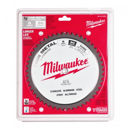 Диск пильний по металу MILWAUKEE, Ø203х5/8''х1,8мм, 50 зуб.