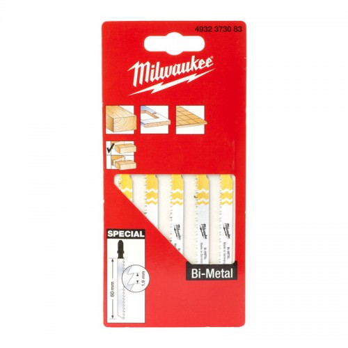 Полотна для лобзика SPECIAL MILWAUKEE, 60х1, 9мм, (5шт), )