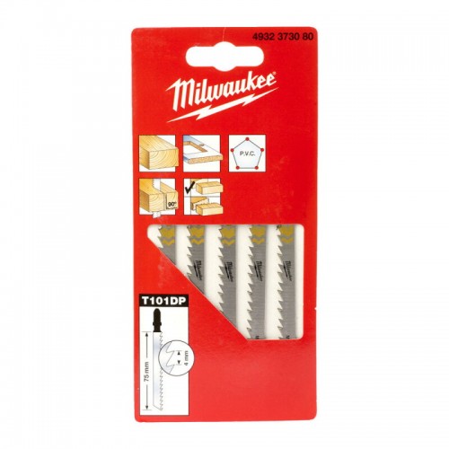 Полотна для лобзика T101DP MILWAUKEE, 75х4, 0мм, (5шт)