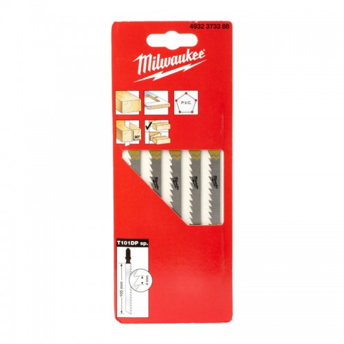 Полотна для лобзика T101DP Sp. MILWAUKEE, 105х4, 0мм, (5шт)