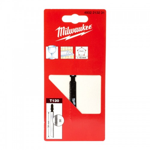 Полотно для лобзику T130 Coarse grit MILWAUKEE, 54мм, зерно 30