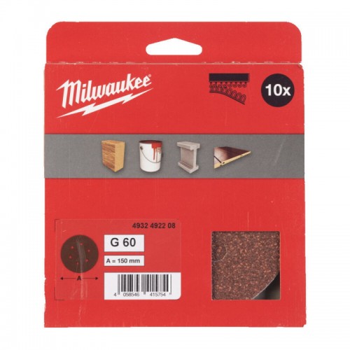 Шліфувальне коло MILWAUKEE Ø150/6 HL, зерно 60, (10шт)