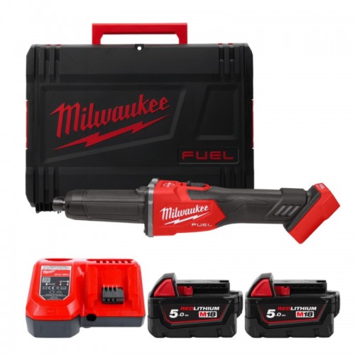 Машина прямошліфувальна акумуляторна безщіткова MILWAUKEE M18 FDGRB-502X (ЗУ+2акк.Х5Ач+HDкейс)