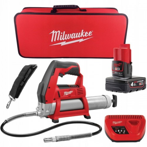 Шприц для змащування MILWAUKEE M12 GG-401B (ЗУ+1акк.Х4Ач+сумка)
