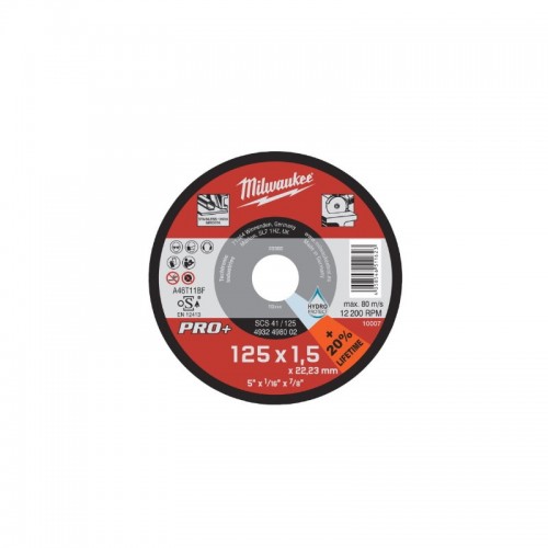 Диск відрізний MILWAUKEE, SCS 41/125х1,5 PRO+, Ø125мм