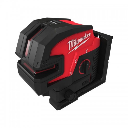 Нівелір 4х точковий лазерний акумуляторний MILWAUKEE M12 CLL4P-0C (зелений промінь)