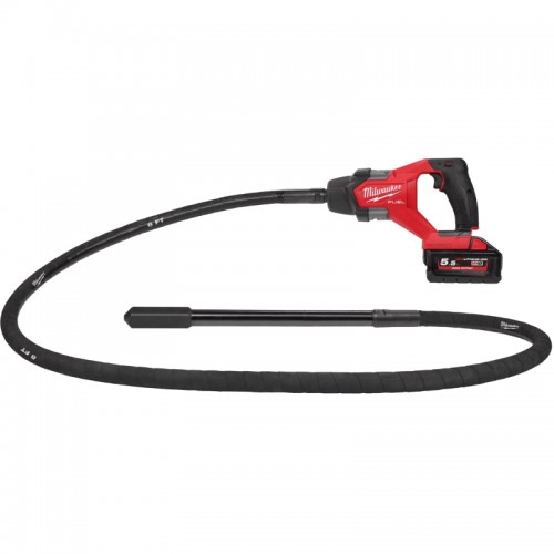 Вібратор занурювальний безщітковий акумуляторний MILWAUKEE M18 FCVN24-551 (2,4м) (ЗУ+1акк.Х5,5Ач)