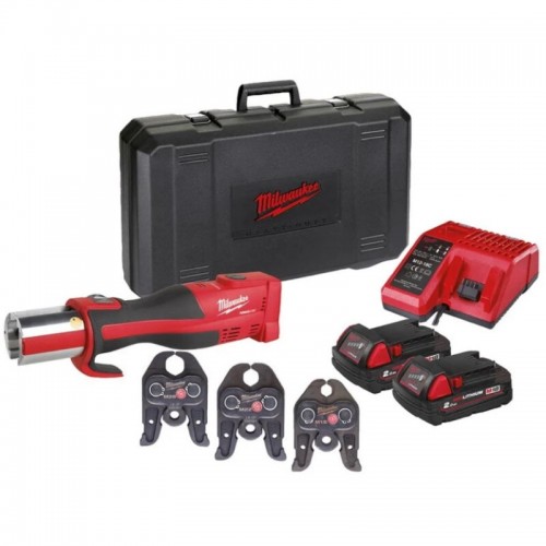 Обжимник гидравлический аккумуляторный для труб MILWAUKEE M18 BLHPT-202C V-SET (ЗУ+2Х2Ач+кейс)