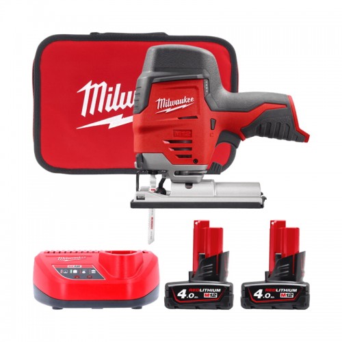 Пила лобзикова акумуляторна MILWAUKEE M12 JS-402B (ЗУ+2акк.Х4Ач+сумка)
