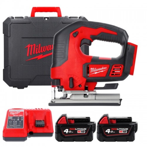 Пила лобзикова акумуляторна MILWAUKEE M18 BJS-402C (ЗУ+2акк.Х4Ач+кейс)