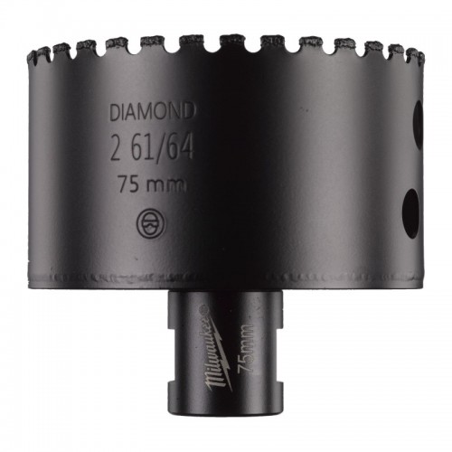 Коронка алмазна Diamond Max MILWAUKEE, Ø75мм M14 (сухе свердління)