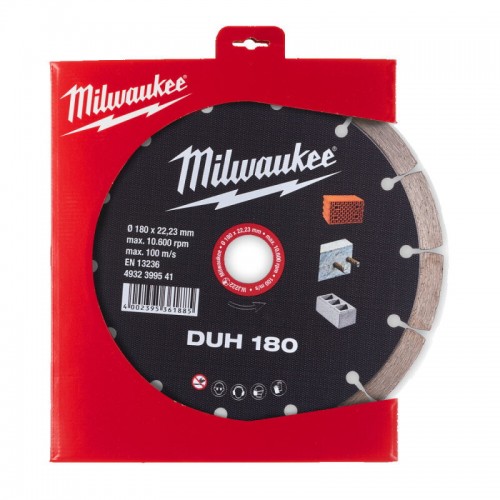 Диск алмазний MILWAUKEE DUH 180, Ø180мм (залізобетон, цегла)