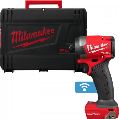 Шуруповерт ударний акумуляторний безщітковий MILWAUKEE (226Нм) M18 ONEID3-0X (каркас+HDкейс)