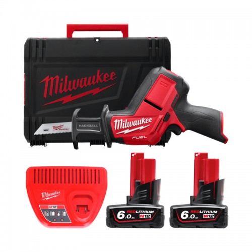 Пила шабельна акумуляторна безщіткова MILWAUKEE M12 CHZ-602X (ЗУ+2акк.Х6Ач+HDкейс)