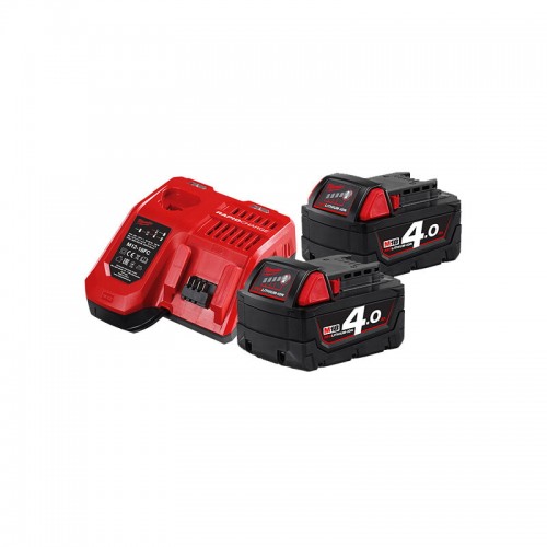 Енергокомплект MILWAUKEE M18 NRG-402С (ЗУ M12-18FC+2акк.Х4Ач В4)
