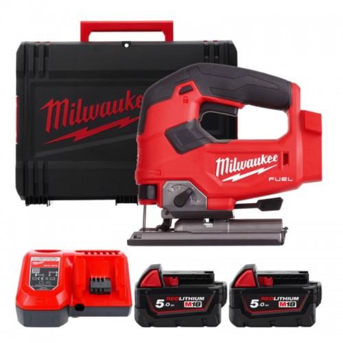 Пила лобзикова акумуляторна безщіткова MILWAUKEE M18 FJS-502X (ЗУ+2акк.Х5Ач+HDкейс)