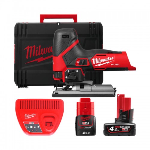 Пила лобзикова акумуляторна безщіткова MILWAUKEE M12 FJS-422X (ЗУ+2акк+HDкейс)